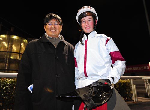 Takashi Kodama seen here with Ross Coakley after a previous win at Dundalk