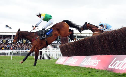 Carrickboy and Liam Treadwell clear the last on their way to winning the Byrne Group Plate in 2013