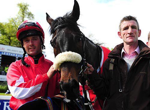 Rory Cleary, Reposer and Muredach Kelly at Leopardstown 