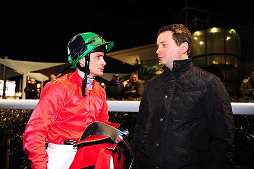 Johnny Feane (right) with Pat Smullen at Dundalk last year