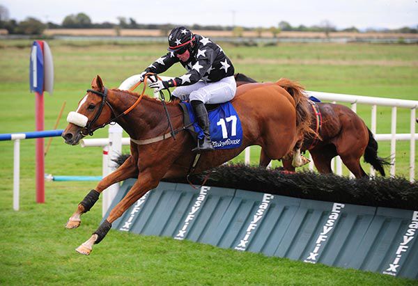 Dromore Lad clears the last in Fairyhouse