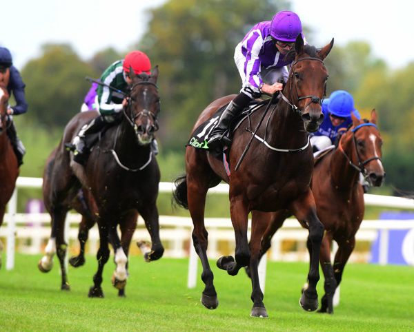 I Can Fly taking the Group 2 Clipper Logistics Boomerang Stakes at Leopardstown last September