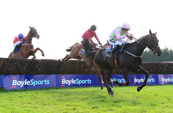 Burrows Saint races away from the last under Ruby Walsh