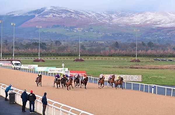 Dundalk's opening race with the Cooley Mountains in the background