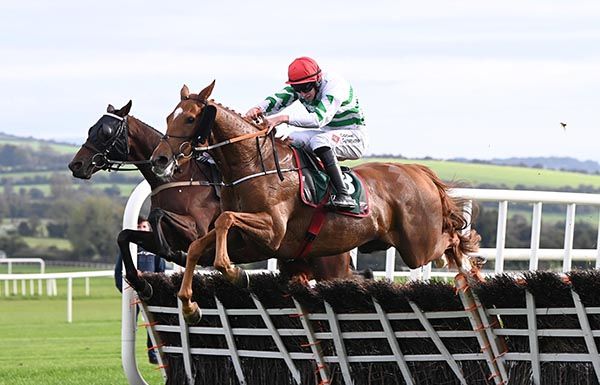Punchestown 10 10 23 Zanahiyr and Jack Kennedy win the Paddy Power Hurdle Healy Racing 