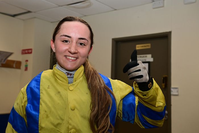 Alice pictured at Cork after riding her first winner
