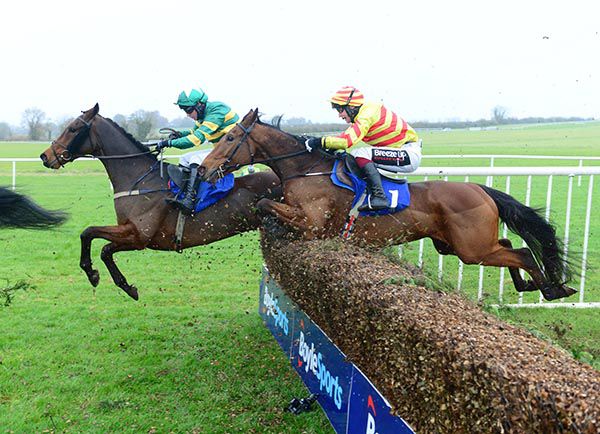 Crossed My Mind and Niall Madden jump the last ahead ofJack Dillinger