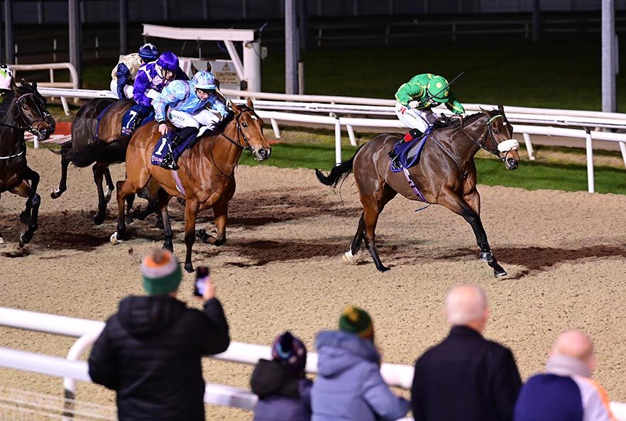 Fastnet Crown (green) is driven out by Colin Keane
